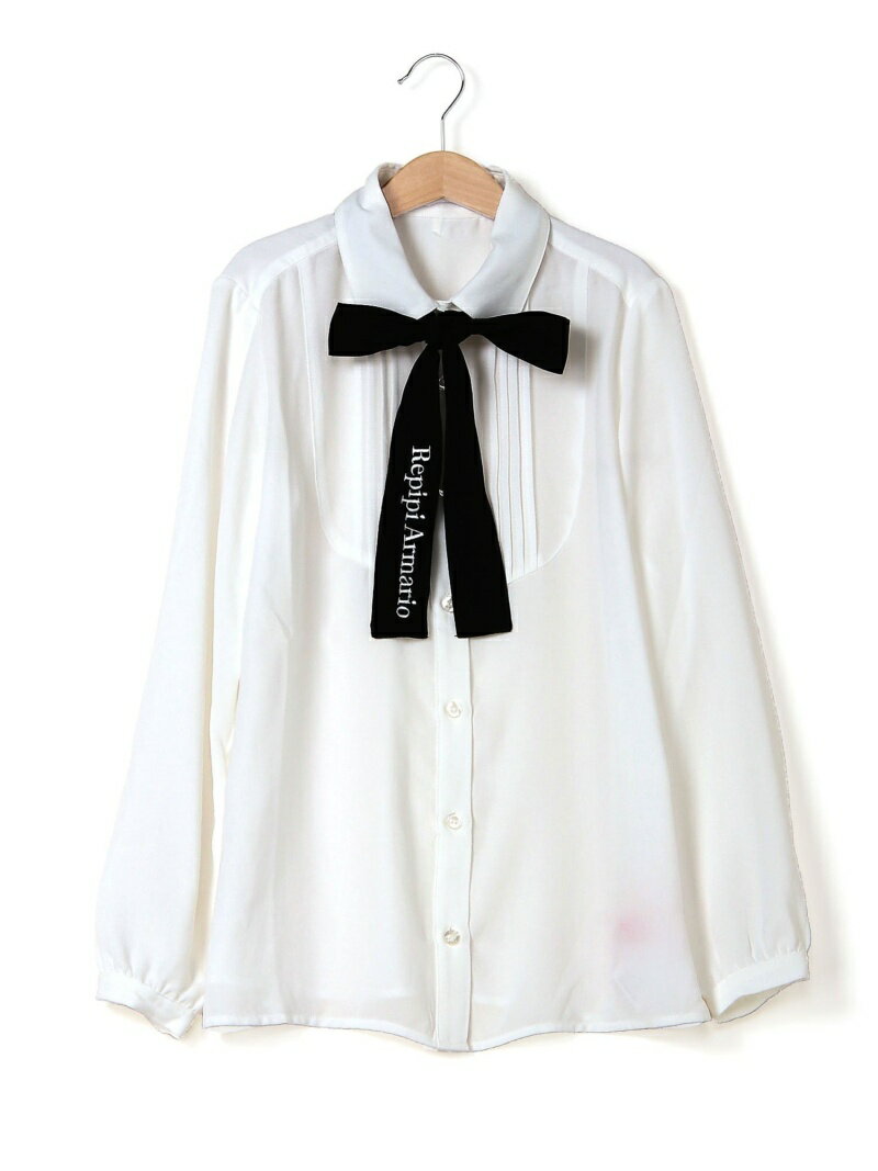 【SALE／42%OFF】repipi armario SC/ピンタックリボンBL レピピアルマリオ トップス その他のトップス ホワイトのサムネイル
