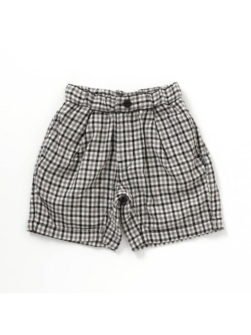 【SALE／8%OFF】BREEZE NET別注 チェックハーフパンツ エフオーオンラインストア パンツ その他のパンツ ブラック ブルー ブラウン ホワイトのサムネイル