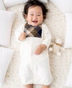 fillot de bebe reduction 【 オーガニック 】チェックくま2WAYオール ベベ オンライン ストア マタニティウェア・ベビー用品 ロンパース・カバーオール ホワイト【送料無料】