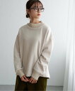【SALE/30%OFF】LBC with Life リブニットドッキング裏起毛プルオーバー エルビーシー トップス その他のトップス グリーン グレー ベージ...
