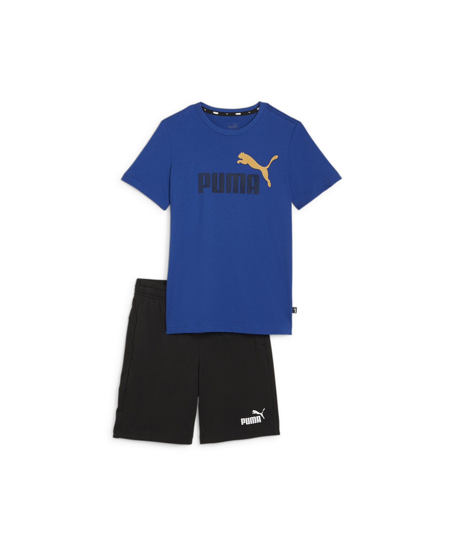 PUMA（プーマ）キッズ ボーイズ 半袖 Tシャツ アンド ショーツ セット 120-160cm商品情報セットアップでの着こなしはもちろん、別々でも活用できる上下セットアイテムが登場。ソフトな風合いがリラクシーな着用感を叶える半袖Tシャツは、プーマらしさを存分にアピールするロゴプリントがポイント。豊富なカラーバリエーションから、お好みをチョイスできるのも魅力となっています。軽快なはき心地が楽しめるショートレングスのボトムスは着回しのきベーシックなデザインにまとめました。詳細上下セットレギュラーフィットクルーネック前身頃とショートパンツ左裾にブランドロゴプリントトップスの左サイド裾とボトムスのバックウエストにブランドロゴパッチサイドポケット型番：849616-18-18-I KG5581【採寸】サイズ:120 胸囲:78cm ウエスト:50cm ヒップ:64cm 股下:16cm 後ろ丈:51cm 脇丈:38cm もも渡り:44cm すそ周り:40cmサイズ:140 胸囲:82cm ウエスト:54cm ヒップ:68cm 股下:18cm 後ろ丈:54cm 脇丈:42cm もも渡り:48cm すそ周り:44cmサイズ:130 胸囲:80cm ウエスト:52cm ヒップ:66cm 股下:17cm 後ろ丈:52cm 脇丈:40cm もも渡り:46cm すそ周り:42cmサイズ:150 胸囲:86cm ウエスト:58cm ヒップ:74cm 股下:19cm 後ろ丈:57cm 脇丈:43cm もも渡り:52cm すそ周り:48cmサイズ:160 胸囲:92cm ウエスト:62cm ヒップ:76cm 股下:22cm 後ろ丈:62cm 脇丈:47cm もも渡り:56cm すそ周り:50cm商品のサイズについて【商品詳細】カンボジア素材：本体:コットン100%　リブ:コットン70% ポリエステル30%サイズ：120、130、140、150、160※画面上と実物では多少色具合が異なって見える場合もございます。ご了承ください。商品のカラーについて 【予約商品について】 ※「先行予約販売中」「予約販売中」をご注文の際は予約商品についてをご確認ください。PUMA（プーマ）キッズ ボーイズ 半袖 Tシャツ アンド ショーツ セット 120-160cm商品情報セットアップでの着こなしはもちろん、別々でも活用できる上下セットアイテムが登場。ソフトな風合いがリラクシーな着用感を叶える半袖Tシャツは、プーマらしさを存分にアピールするロゴプリントがポイント。豊富なカラーバリエーションから、お好みをチョイスできるのも魅力となっています。軽快なはき心地が楽しめるショートレングスのボトムスは着回しのきベーシックなデザインにまとめました。詳細上下セットレギュラーフィットクルーネック前身頃とショートパンツ左裾にブランドロゴプリントトップスの左サイド裾とボトムスのバックウエストにブランドロゴパッチサイドポケット型番：849616-18-18-I KG5581【採寸】サイズ:120 胸囲:78cm ウエスト:50cm ヒップ:64cm 股下:16cm 後ろ丈:51cm 脇丈:38cm もも渡り:44cm すそ周り:40cmサイズ:140 胸囲:82cm ウエスト:54cm ヒップ:68cm 股下:18cm 後ろ丈:54cm 脇丈:42cm もも渡り:48cm すそ周り:44cmサイズ:130 胸囲:80cm ウエスト:52cm ヒップ:66cm 股下:17cm 後ろ丈:52cm 脇丈:40cm もも渡り:46cm すそ周り:42cmサイズ:150 胸囲:86cm ウエスト:58cm ヒップ:74cm 股下:19cm 後ろ丈:57cm 脇丈:43cm もも渡り:52cm すそ周り:48cmサイズ:160 胸囲:92cm ウエスト:62cm ヒップ:76cm 股下:22cm 後ろ丈:62cm 脇丈:47cm もも渡り:56cm すそ周り:50cm商品のサイズについて【商品詳細】カンボジア素材：本体:コットン100%　リブ:コットン70% ポリエステル30%サイズ：120、130、140、150、160※画面上と実物では多少色具合が異なって見える場合もございます。ご了承ください。商品のカラーについて 【予約商品について】 ※「先行予約販売中」「予約販売中」をご注文の際は予約商品についてをご確認ください。■重要なお知らせ※ 当店では、ギフト配送サービス及びラッピングサービスを行っておりません。ご注文者様とお届け先が違う場合でも、タグ（値札）付「納品書 兼 返品連絡票」同梱の状態でお送り致しますのでご了承ください。 ラッピング・ギフト配送について※ 2点以上ご購入の場合、全ての商品が揃い次第一括でのお届けとなります。お届け予定日の異なる商品をお買い上げの場合はご注意下さい。お急ぎの商品がございましたら分けてご購入いただきますようお願い致します。発送について ※ 買い物カートに入れるだけでは在庫確保されませんのでお早めに購入手続きをしてください。当店では在庫を複数サイトで共有しているため、同時にご注文があった場合、売切れとなってしまう事がございます。お手数ですが、ご注文後に当店からお送りする「ご注文内容の確認メール」をご確認ください。ご注文の確定について ※ Rakuten Fashionの商品ページに記載しているメーカー希望小売価格は、楽天市場「商品価格ナビ」に登録されている価格に準じています。 商品の価格についてPUMAPUMAのジャージ・スウェットパンツパンツご注文・お届けについて発送ガイドラッピンググッズ3,980円以上送料無料ご利用ガイド