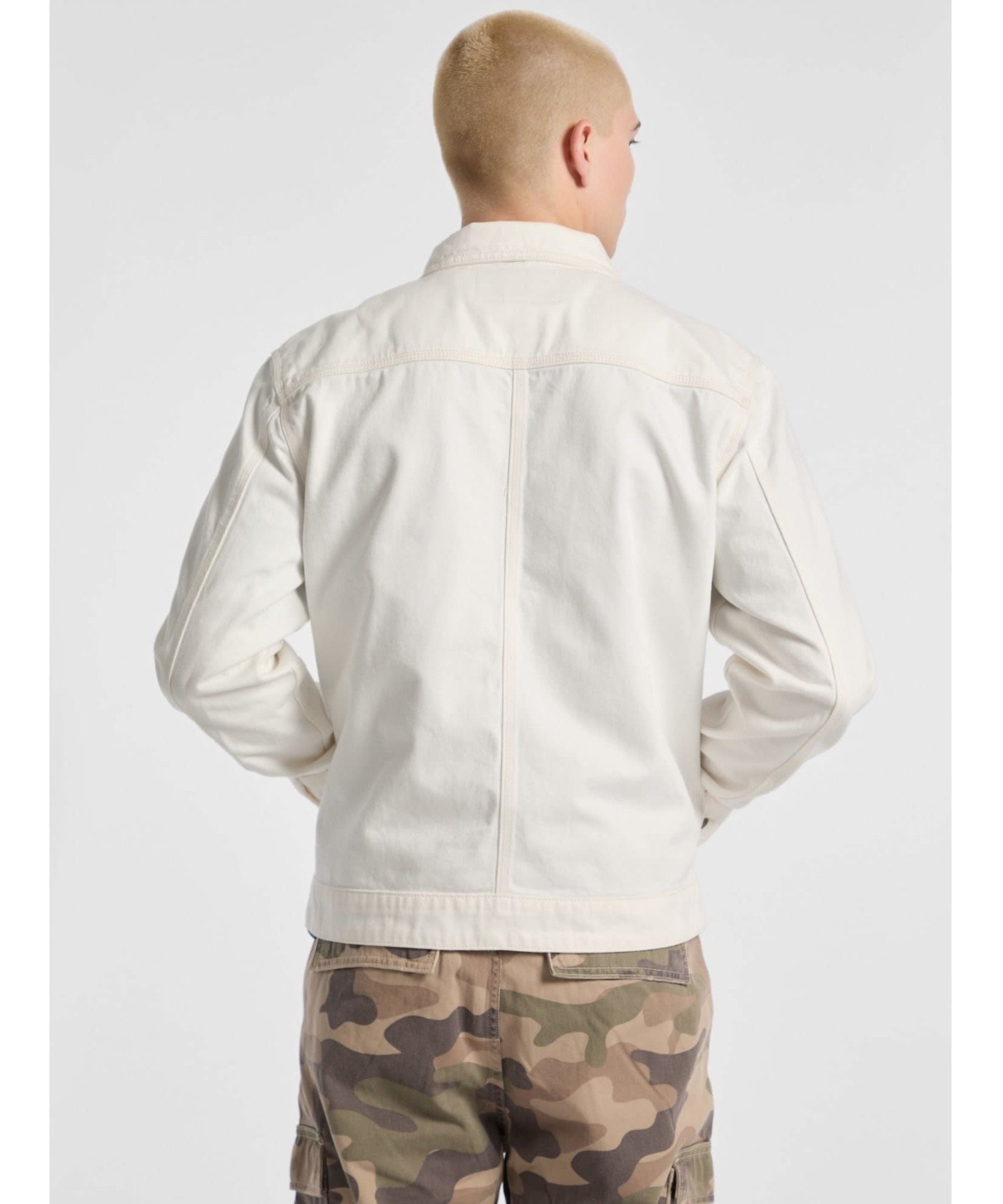 【SALE／50%OFF】GUESS Originals GUESS Originals デニムジャケット (M)Denim Work Jacket ゲス ジャケット・アウター デニムジャケット ホワイト【送料無料】