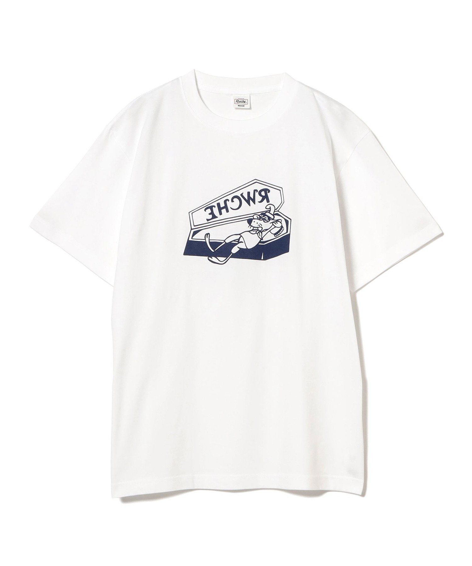 【SALE／30%OFF】BEAMS T RWCHE / COFFIN S/S Tee ビームスT トップス カットソー・Tシャツ ホワイト【送料無料】