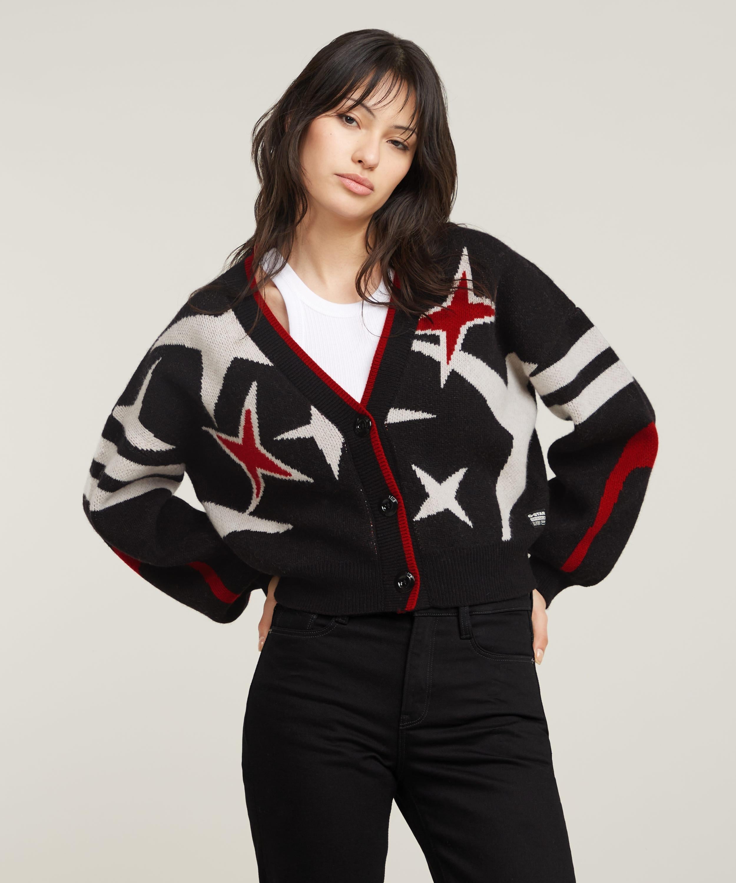 【SALE／50%OFF】G-Star RAW 【公式ショップ】HOLIDAY LOOSE KNITTED CARDIGAN/グラフィックオーバーサ..