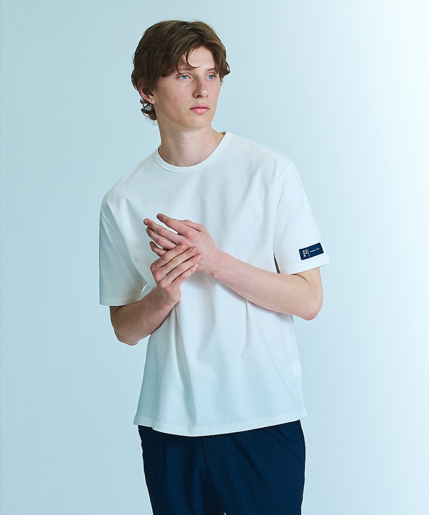 ABAHOUSE LASTWORD 【近藤紡績所】ARMONICOS クルーネックTシャツ / 半永久光沢 アバハウス トップス カットソー・Tシャツ ブラック グレー ホワイト【送料無料】