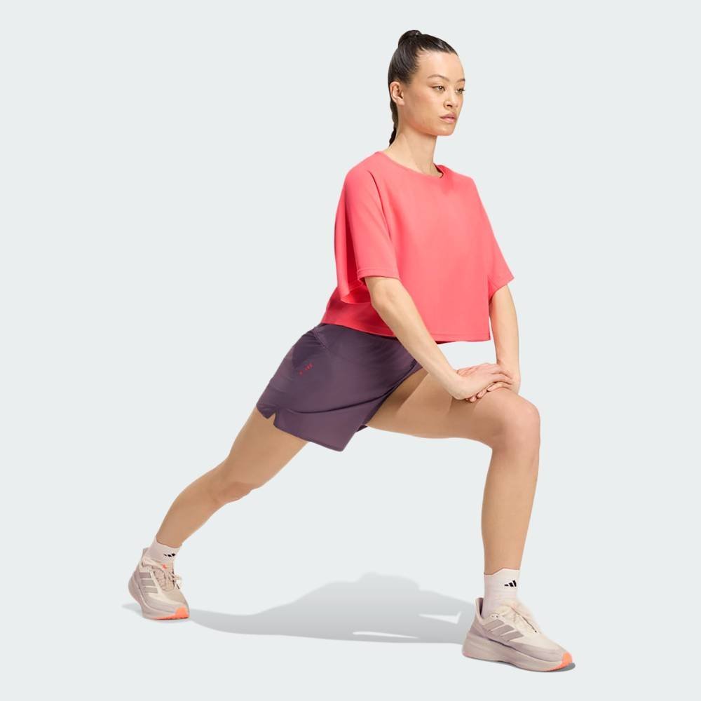 【公式】アディダス adidas 返品可 DAY//O ランニング 半袖Tシャツ アディダス トップス カットソー・Tシャツ ピンク