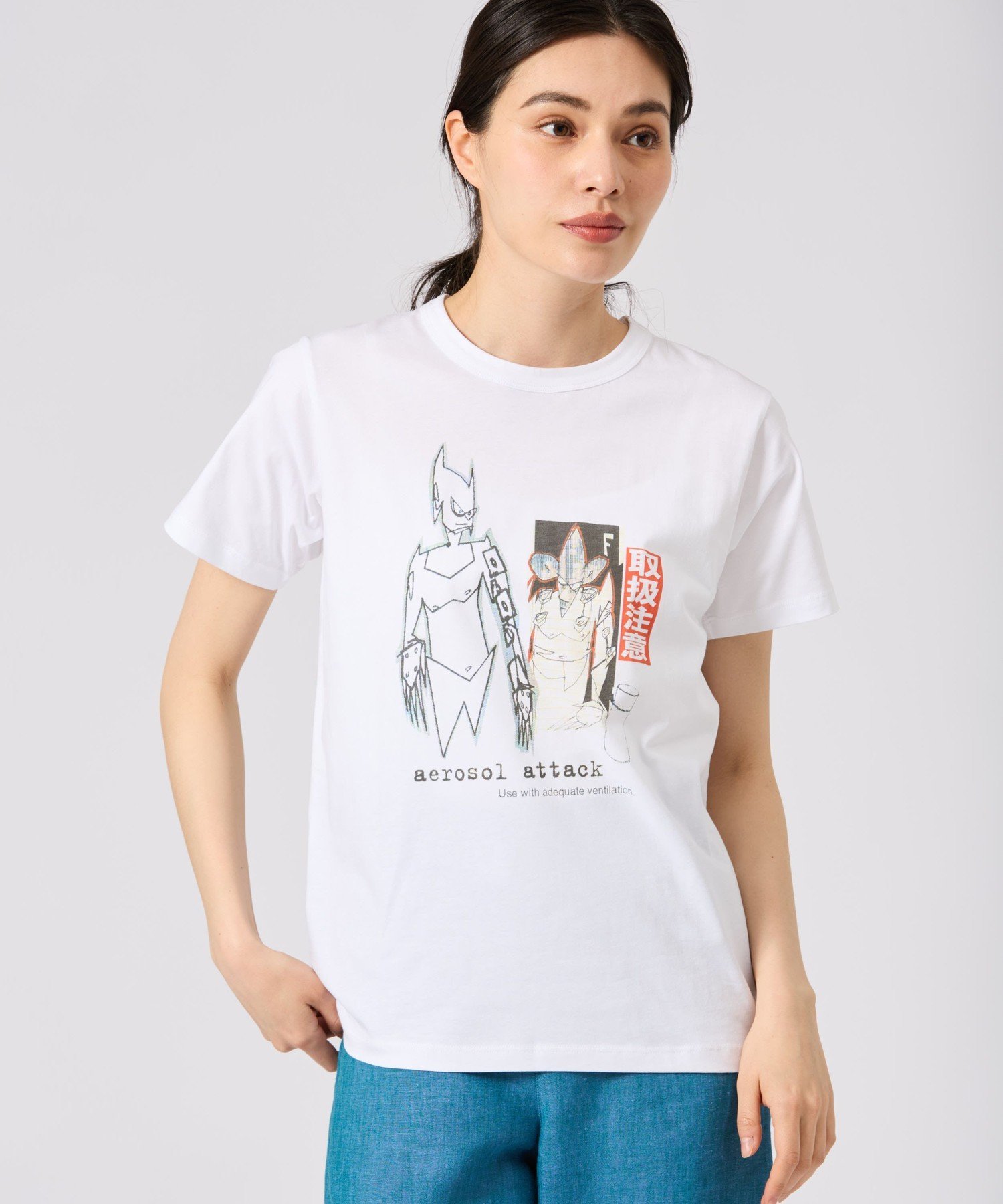 【ユニセックス】S424 TS アーティストTシャツ アニエスベー トップス カットソー・Tシャツ ホワイト