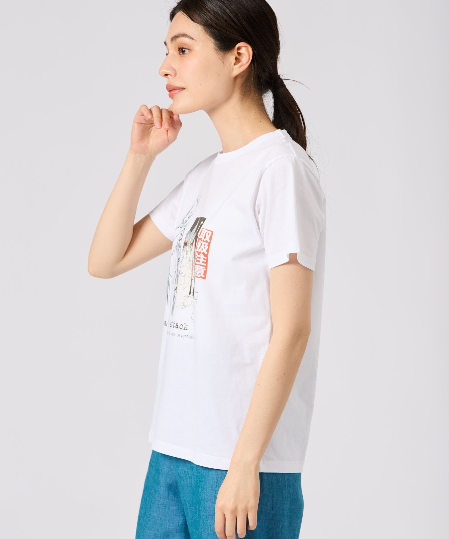 【ユニセックス】S424 TS アーティストTシャツ アニエスベー トップス カットソー・Tシャツ ホワイト
