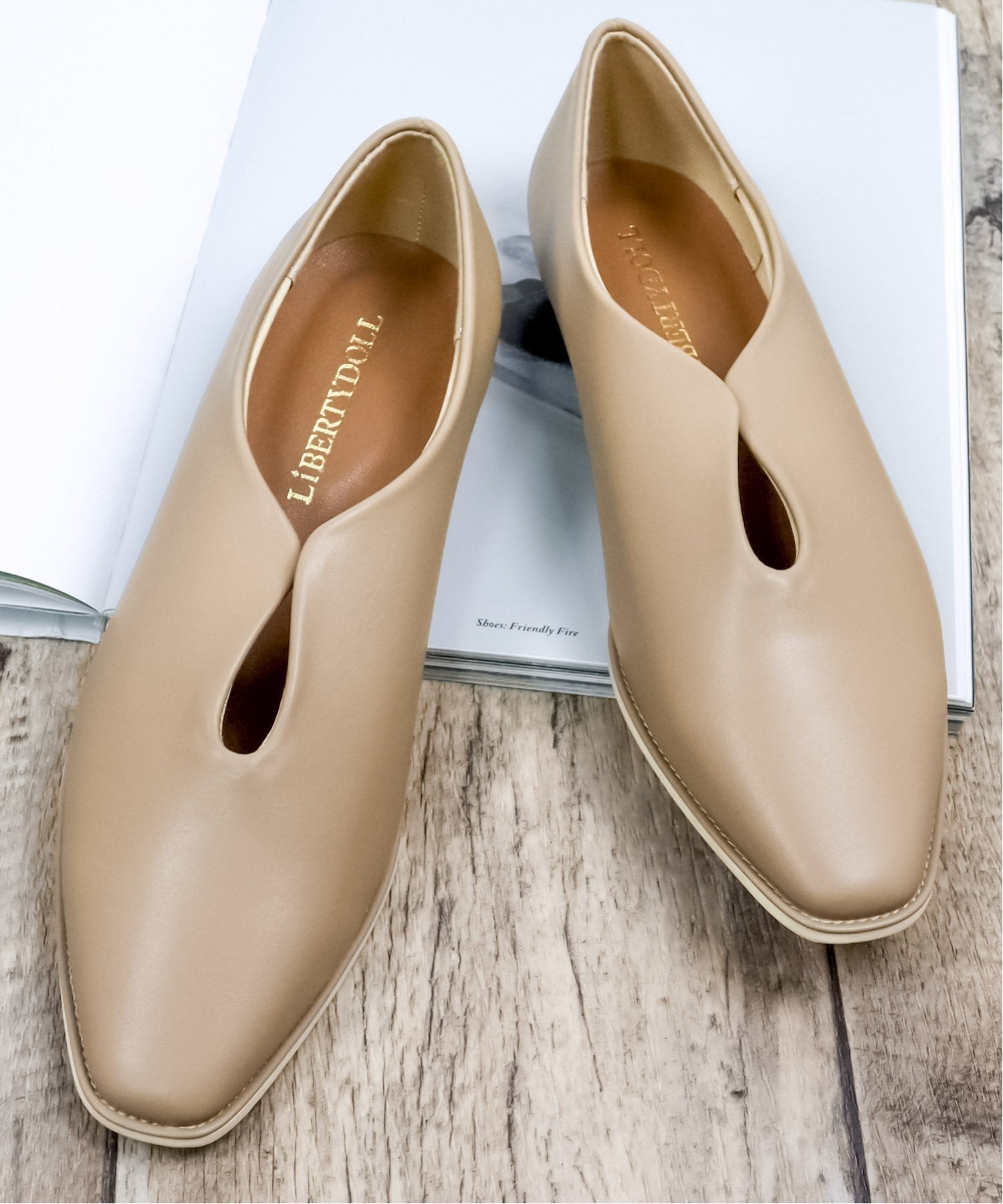 【SALE/20%OFF】LibertyDoll ワンピース オフィスカジュアル センターセパレートフラットパンプス ☆1170 サンエーフットウェアー シュー...