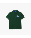 【SALE／40%OFF】LACOSTE BOYS ラバープリントポロシャツ ラコステ トップス ポロシャツ グリーン グレー【送料無料】