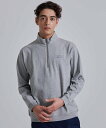 エディー・バウアー Eddie Bauer 長袖ハーフジップTシャツ/EB LOGO HALF-ZIP LS TEE エディーバウアー トップス カットソー・Tシャツ グレー【送料無料】