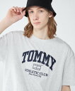 TOMMY HILFIGER (M)TOMMY HILFIGER(トミーヒルフィガー)TJM REG ATHLETIC CLUB TEE トミーヒルフィガー トップス カットソー・Tシャツ グレー ブラック【送料無料】