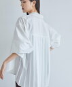 【SALE/30%OFF】VIS 【近赤外線対策/UVケア】バックプリーツシャツ ビス トップス シャツ・ブラウス ピンク ホワイト ネイビー ブルー【送料無料...