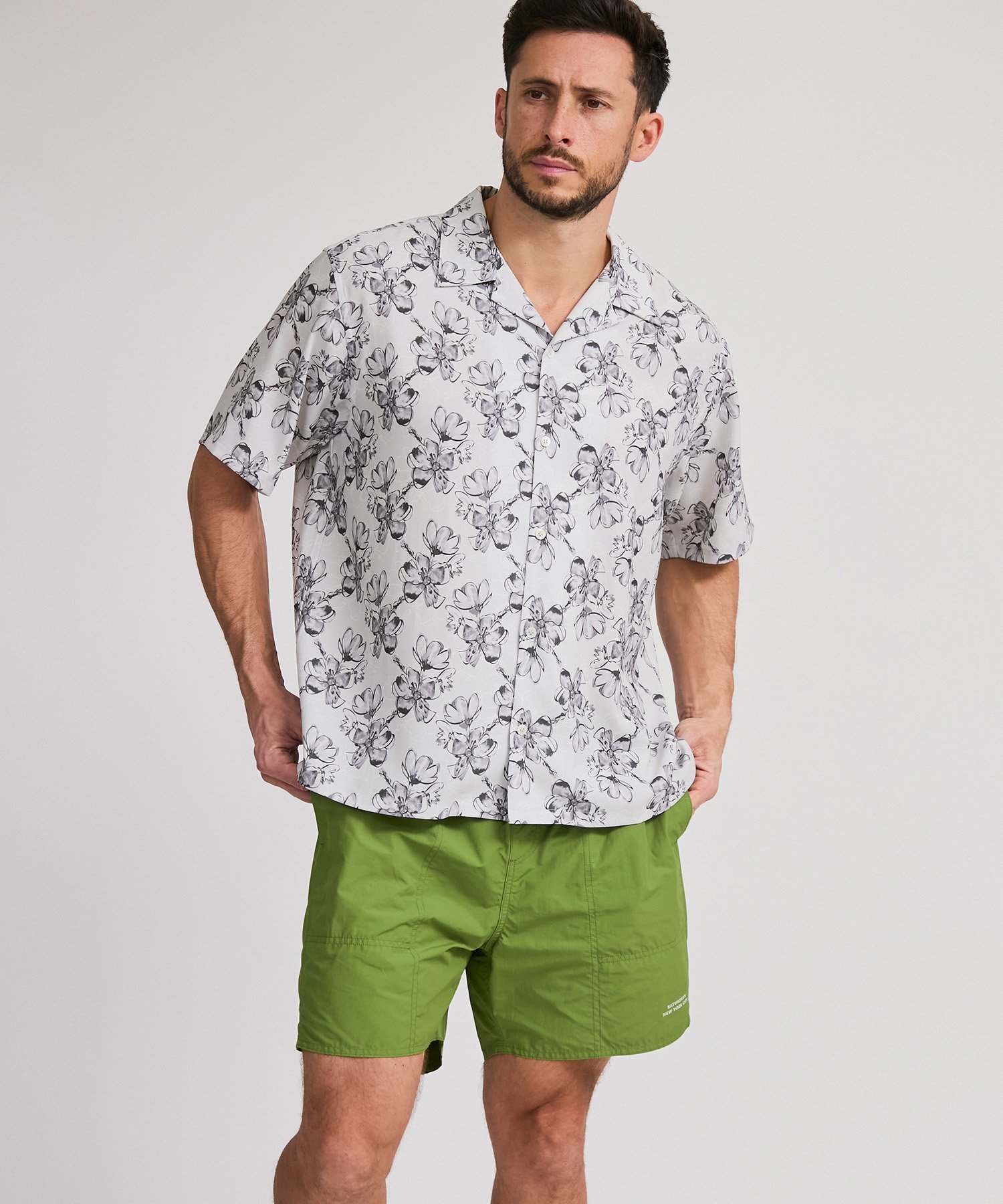 【SALE／30%OFF】Saturdays NYC Canty Floral Print SS Shirt サタデーズ　ニューヨークシティ トップス シャツ・ブラウス ホワイト ブラック【送料無料】のサムネイル