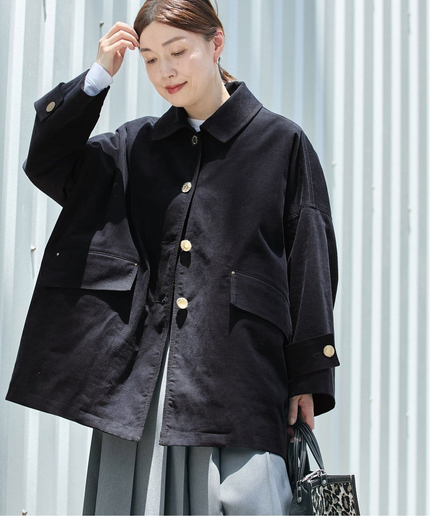 refume JOURNAL STANDARD ネイビー ロングコート refume JOURNAL STANDARD ネイビー ロングコート 楽天市場