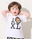 【SALE/50%OFF】XLARGE KIDS I LOVE XL 半袖Tシャツ ナルミヤオンライン トップス カットソー・Tシャツ ホワイト
