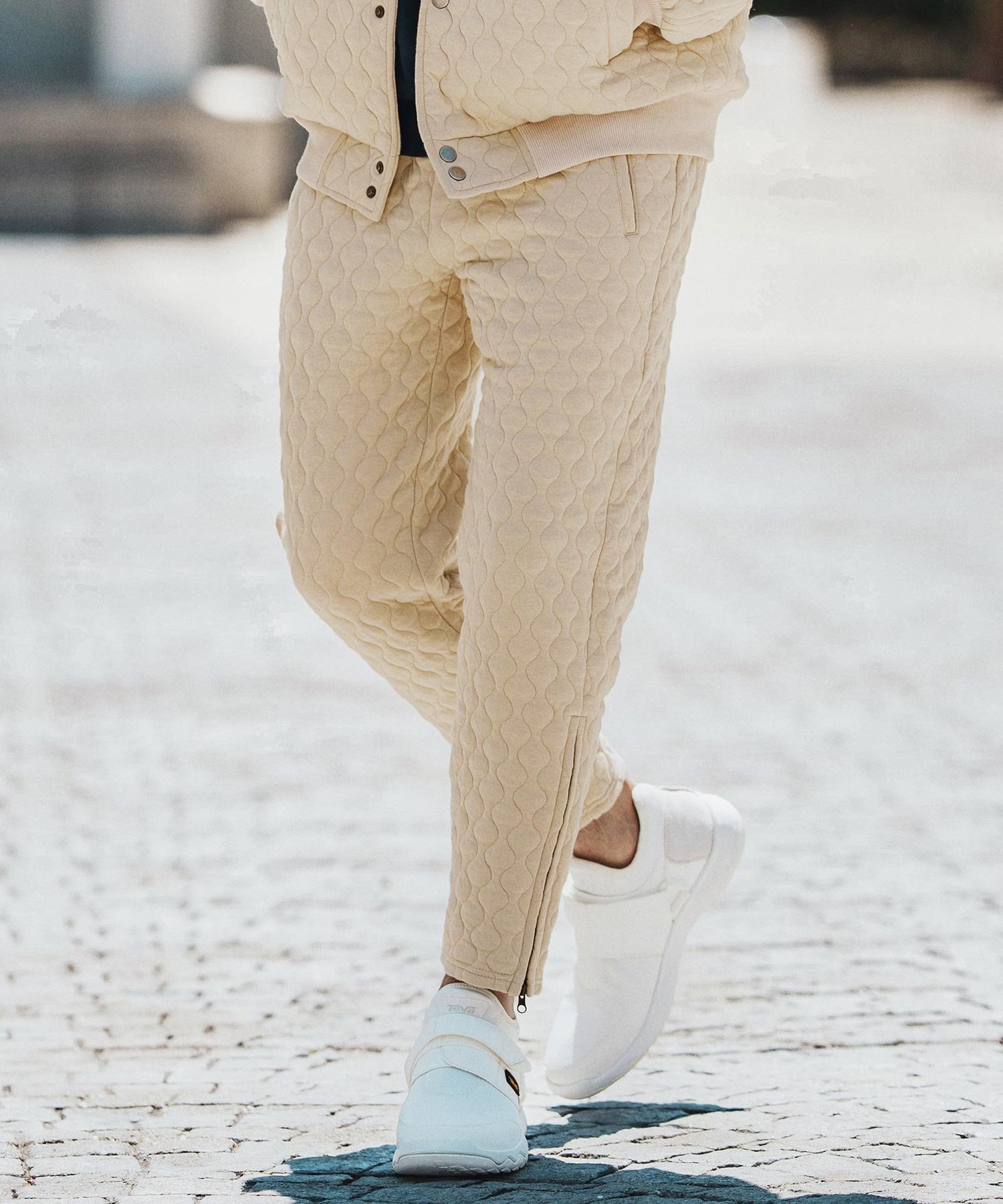mp13755- Quilted Spindle Pants キルティングパンツ カンビオ パンツ その他のパンツ ブラック
