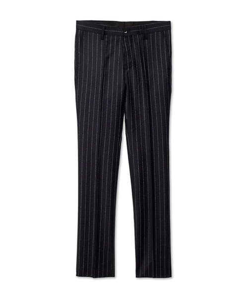 HIGH STREET HIGH STREET∴MARUZOTOスラックス トルネードマート パンツ スラックス・ドレスパンツ ネイビー