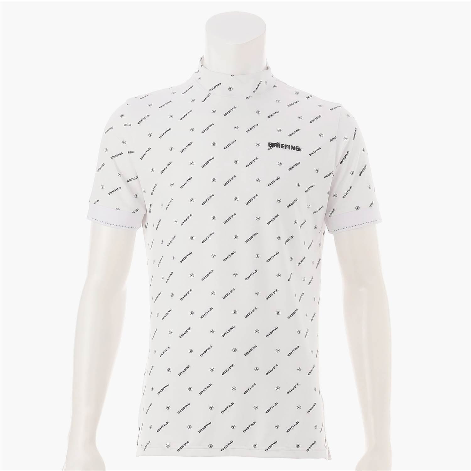 BRIEFING GOLF 【BRIEFING GOLF/ブリーフィングゴルフ】MENS MONOGRAM HIGH NECK ブリーフィング トップス カットソー・Tシャツ ホワイト ブラック ネイビー【送料無料】