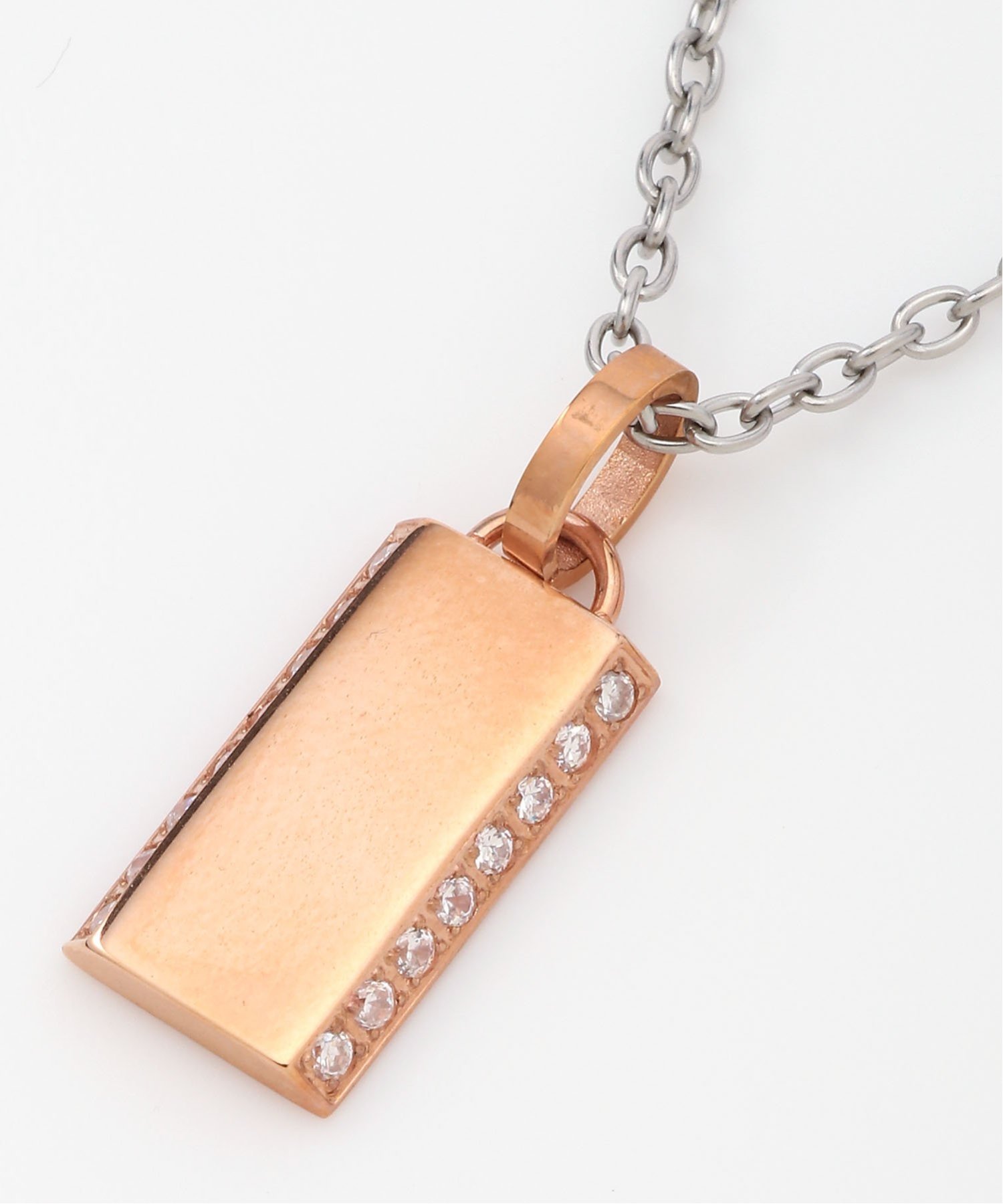 【SALE／40%OFF】F.S.B F.S.B/(U)金属アレルギー対応 ダブルサイドジルコニアネックレス エフエスビー アクセサリー・腕時計 ネックレス ゴールド【送料無料】