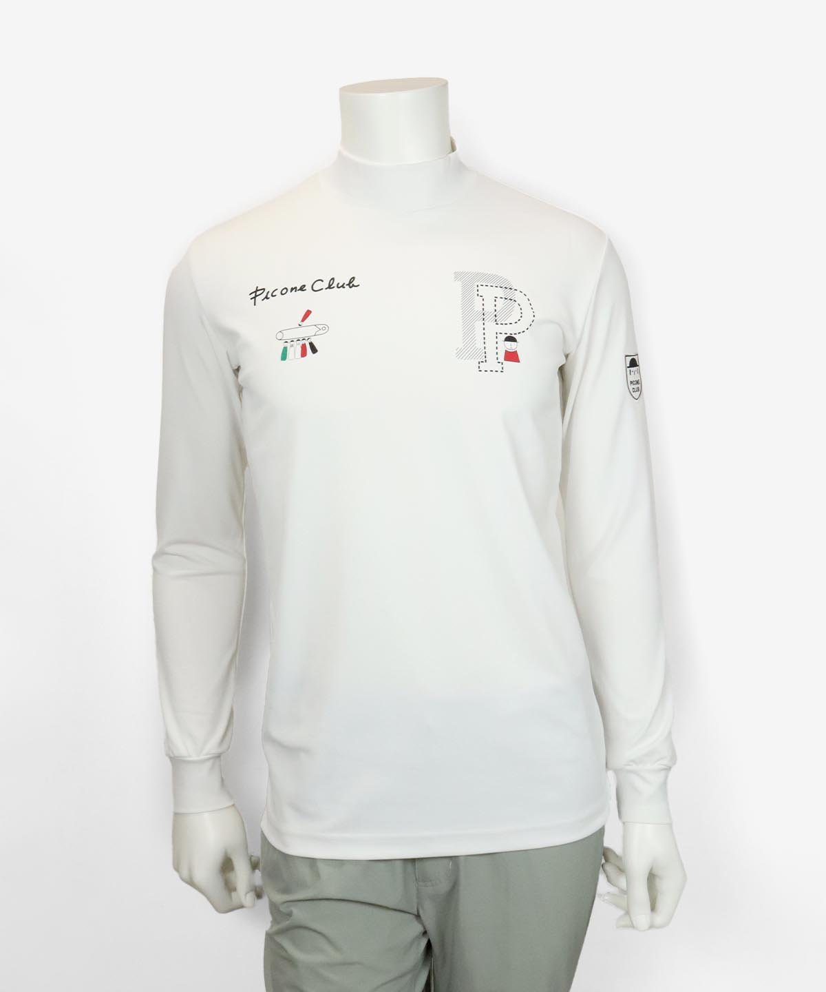 【SALE／40%OFF】Picone Club 【メンズ】UV速乾ハイネックプルオーバー ピッコーネクラブ トップス カットソー・Tシャツ ホワイト ブラック ピンク【送料無料】