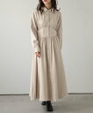 La-gemme ウエストシェイプワンピース ラジュール ワンピース・ドレス ワンピース グレー ブラック ピンク ベージュ【送料無料】
