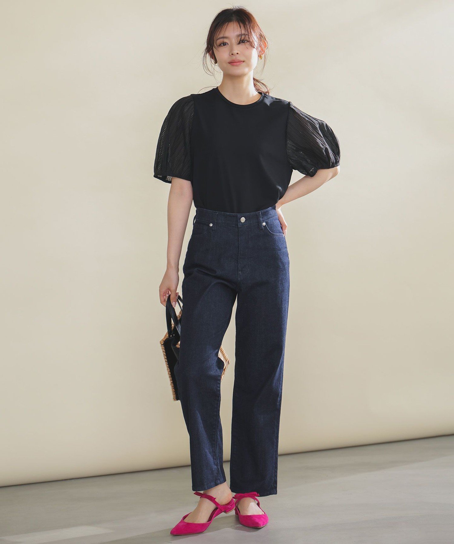 【SALE／20%OFF】UNFILO L 【UNFILO DENIM/新色追加】撥水ストレッチ テーパードデ...