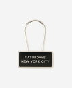 Saturdays NYC Gotham Key Ring サタデーズ ニューヨークシティ ファッション雑貨 チャーム・キーチェーン ブラック ブルー