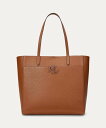 LAUREN RALPH LAUREN ペブルド レザー ラージ Cameryn トート バッグ ラルフローレン バッグ トートバッグ ブラウン【送料無料】