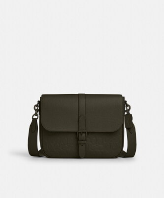 【SALE/60%OFF】COACH OUTLET 【公式】ワーナー メッセンジャー バッグ・シグネチャー レザー コーチ アウトレット バッグ ショルダーバッグ グリーン【送料無料】