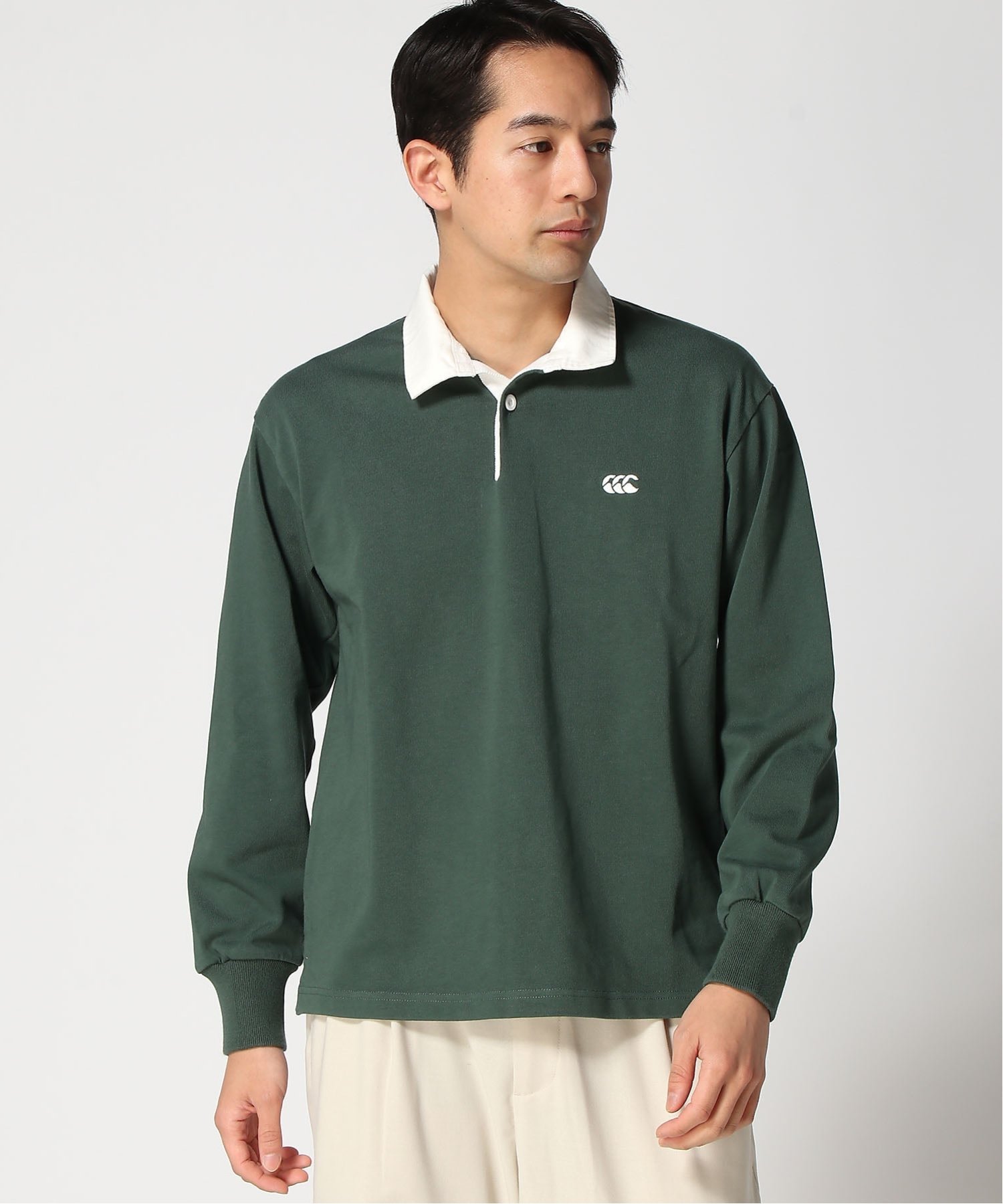 canterbury (U)L/S NZタイプラグビージャージー カンタベリー トップス カットソー・Tシャツ ホワイト グレー ブルー グリーン ブラック【送料無料】
