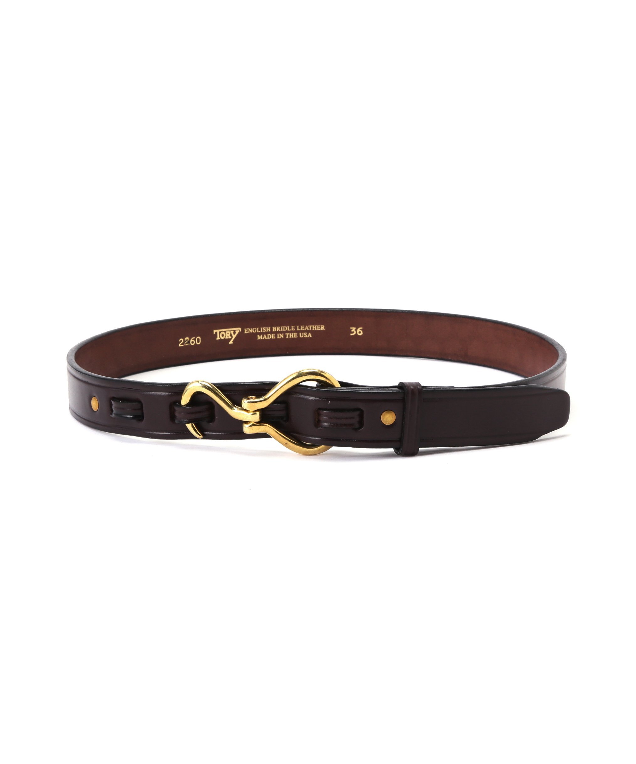 B'2nd TORY LEATHER(トリーレザー) HOOF PICK BELT ビーセカンド ファッション雑貨 ベルト ブラウン【送料無料】
