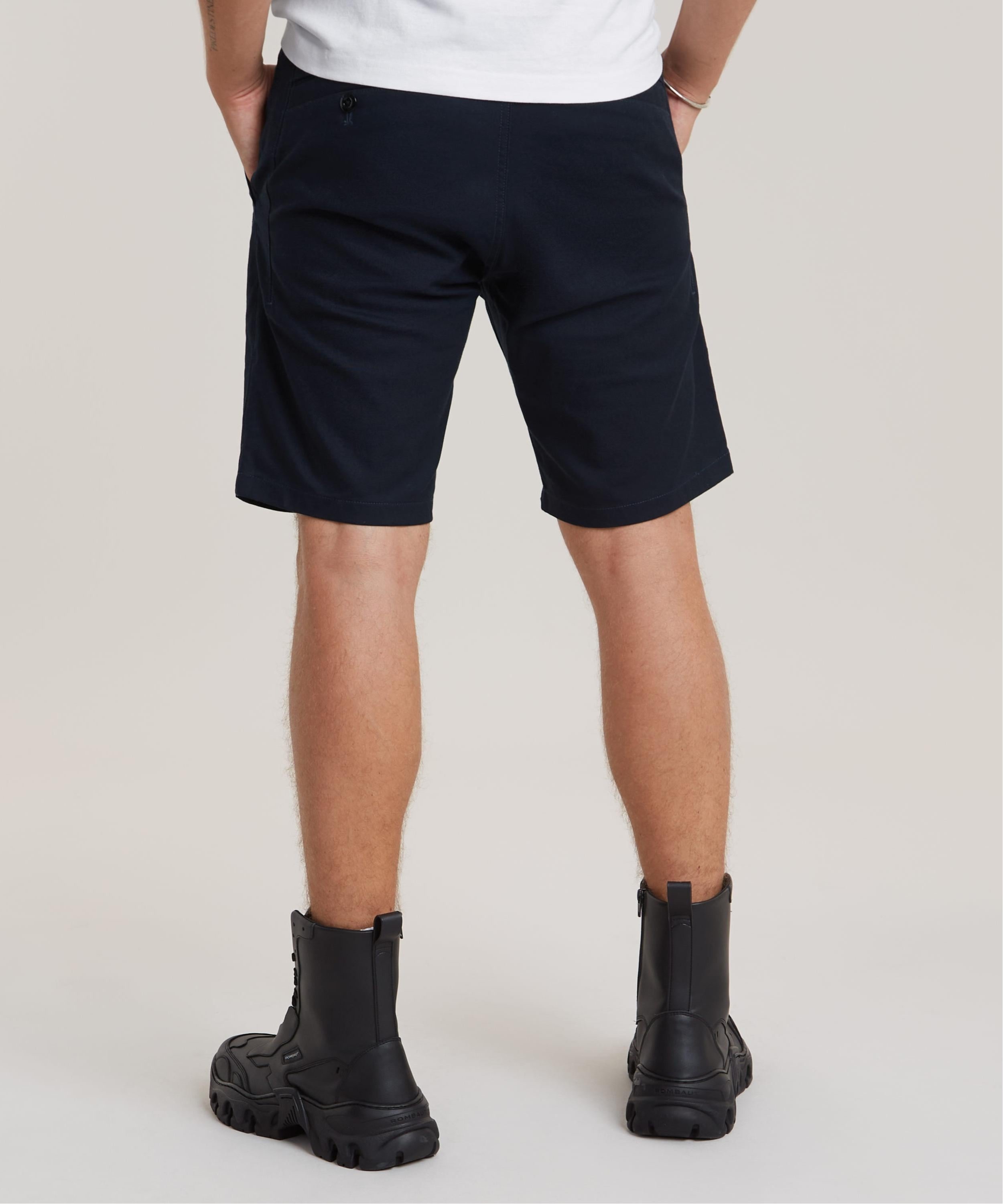 【公式ショップ】Bronson 2.0 Slim Chino Shorts/ベーシックデザインスリムチノショートパンツ ジースターロゥ パンツ チノパンツ ネイビー