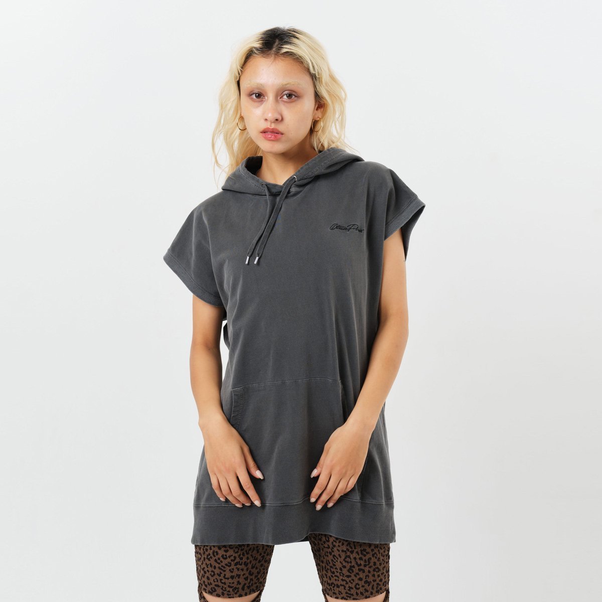 atmos pink atmos pink Heavy Cotton Stitch Hoodie BLACK アトモス トップス パーカー・フーディー ブラック【送料無料】