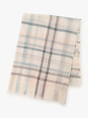 【SALE/40%OFF】Afternoon Tea チェック柄UVストール アフタヌーンティー・リビング ファッショングッズ マフラー/スヌード ホワイト グレー