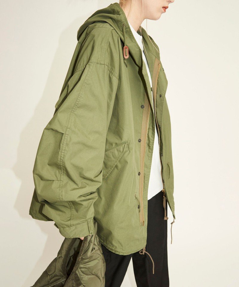 BEAUTY & YOUTH UNITED ARROWS 【別注】＜Shinzone＞キルティングライナー パーカージャケット -3WAY- ビューティ＆ユース ユナイテッドアローズ コート/ジャケット ミリタリージャケット カーキ ブラック【送料無料】