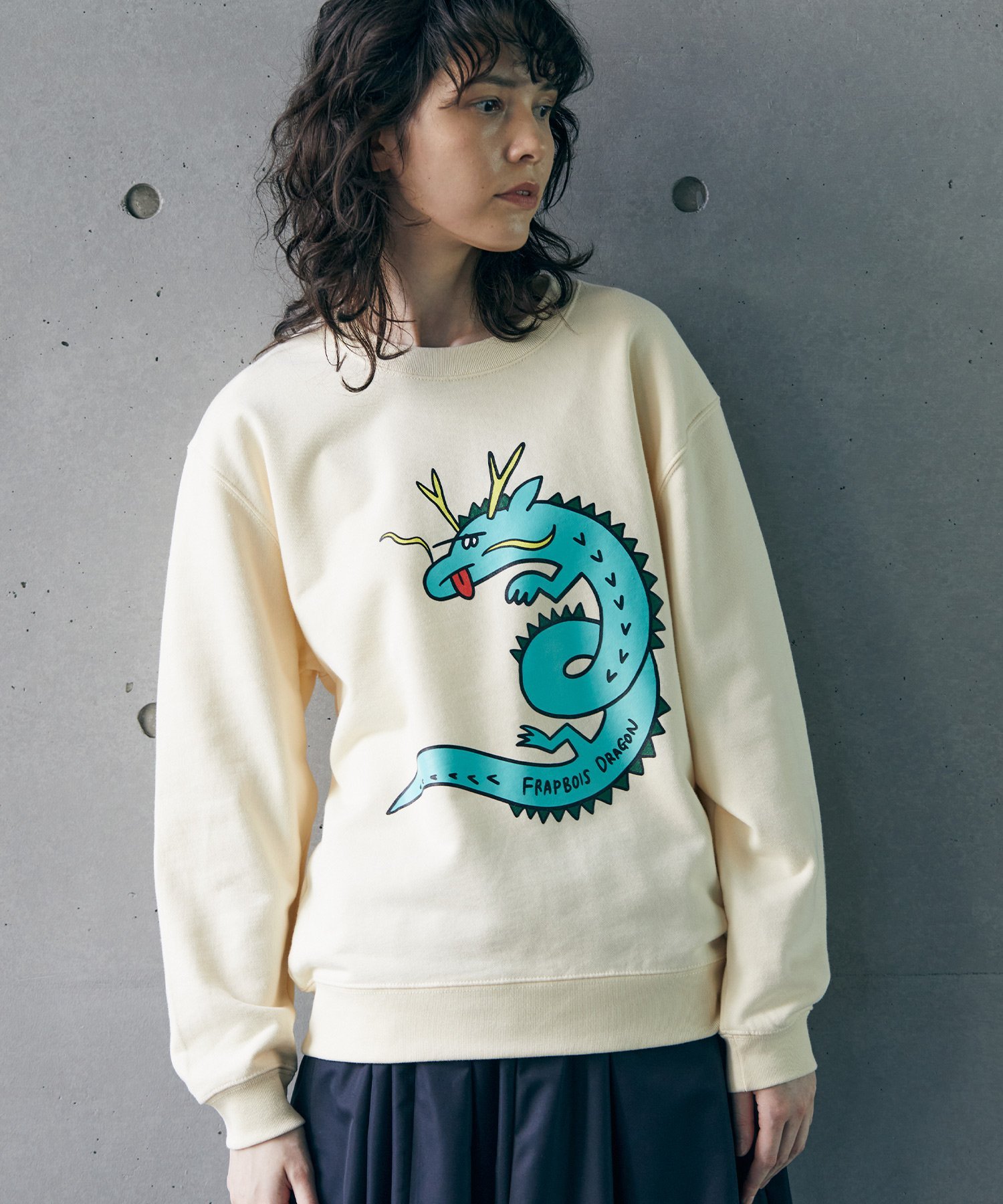 FRAPBOIS ETOーレーナー フラボア トップス スウェット・トレーナー ベージュ ブラック レッド【送料無料】のサムネイル