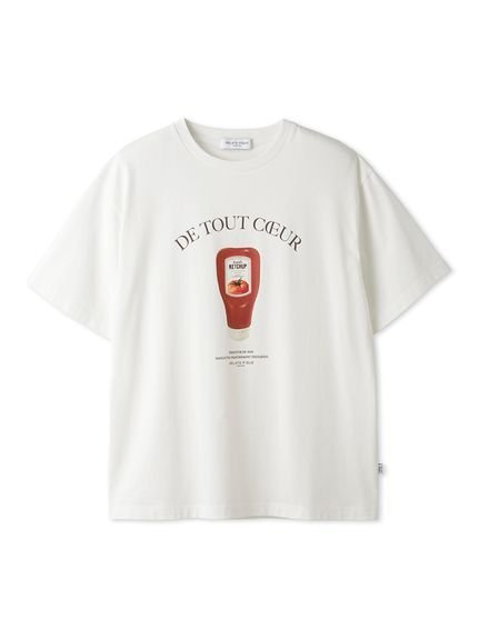 楽天Rakuten Fashiongelato pique 【HOMME】ケチャップTシャツ ジェラートピケ トップス カットソー・Tシャツ ホワイト ネイビー【送料無料】