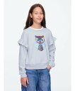 【SALE/49%OFF】GAP (K)リラックス ラッフルフリル フリッピー 変身スパンコール グラフィック スウェット・トレーナー (キッズ) ギャップ ト...