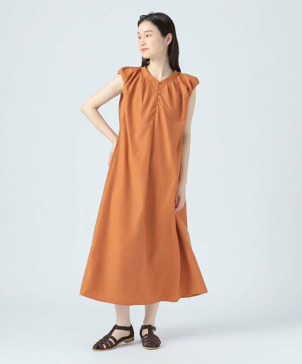 BEAMS HEART WOMEN ボリューム スリーブ タック ワンピース ビームス ハート ワンピース・ドレス その他のワンピース・ドレス ブラック オレンジ ブルー【送料無料】 BEAMS HEART WOMEN ボリューム スリーブ タック ワンピース ビームス ハート ワンピース・ドレス その他のワンピース・ドレス ブラック オレンジ ブルー【送料無料】