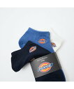 ABAHOUSE LASTWORD 【DICKIES/ディッキーズ】3Pアソートソックス/選べる3足SET/アンクル アバハウス 靴下・レッグウェア その他の靴...