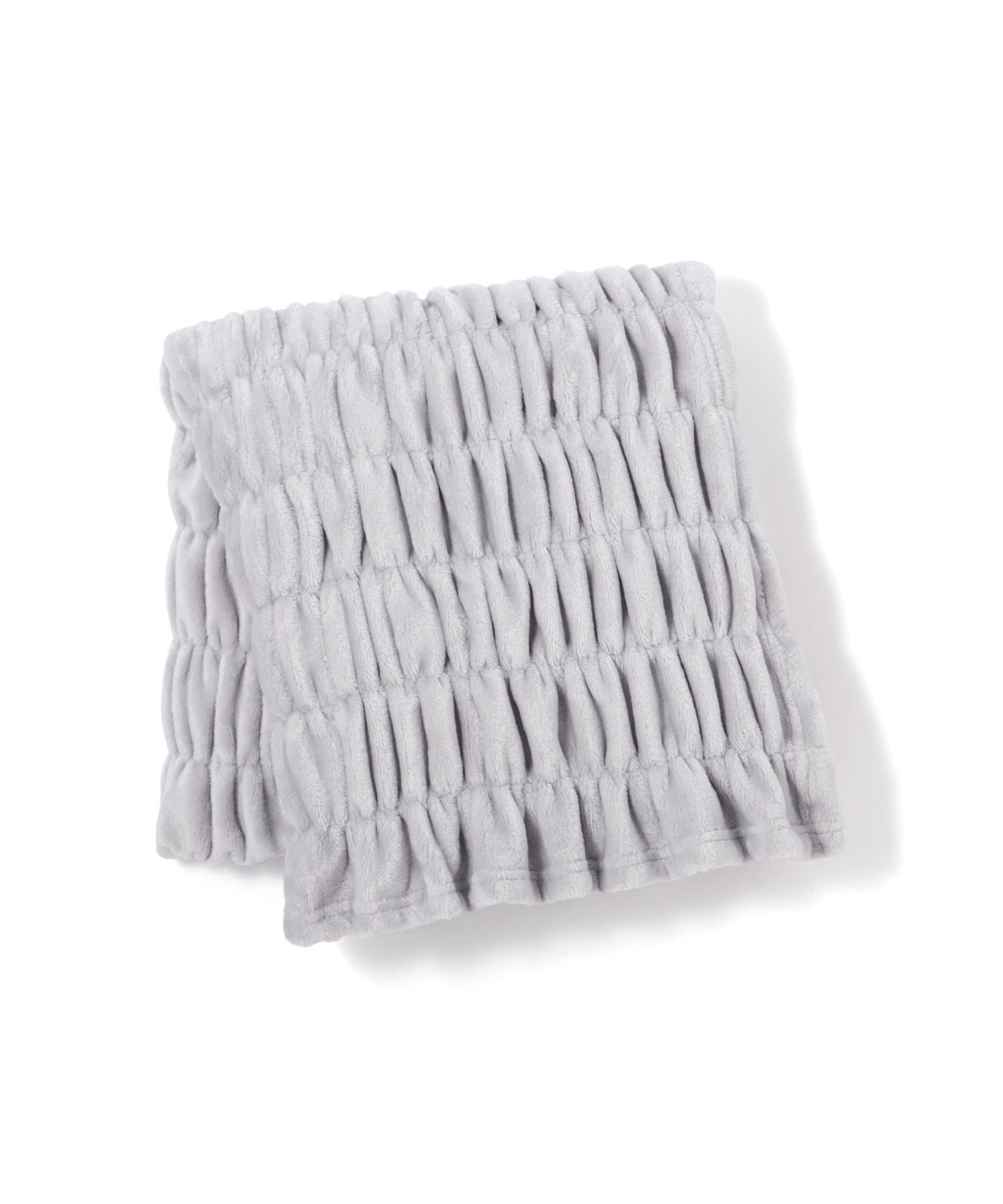 Francfranc フラッフィーリップル スロー(ひざ掛け) 1500*800 グレー フランフラン インテリア・生活雑貨 ブランケット・ひざ掛け グレー