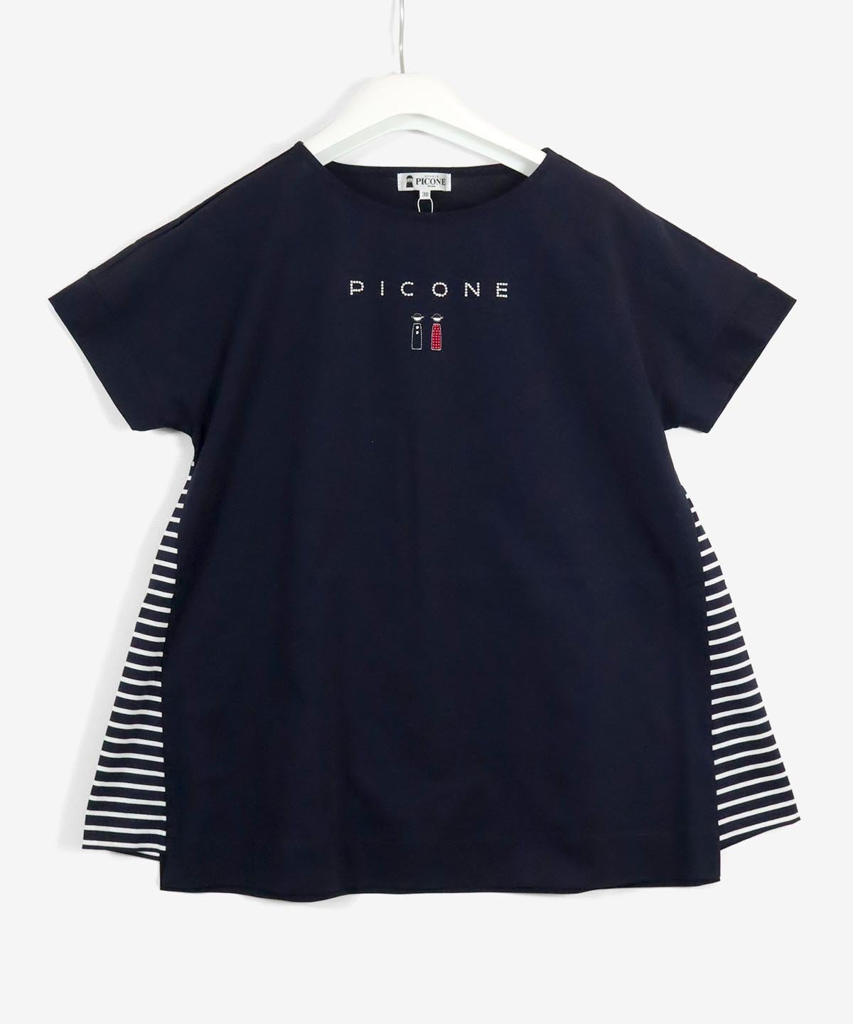 【SALE／40%OFF】STUDIO PICONE コットン100%冷感プルオーバー スタジオピッコーネ トップス カットソー・Tシャツ ネイビー ピンク ブルー【送料無料】