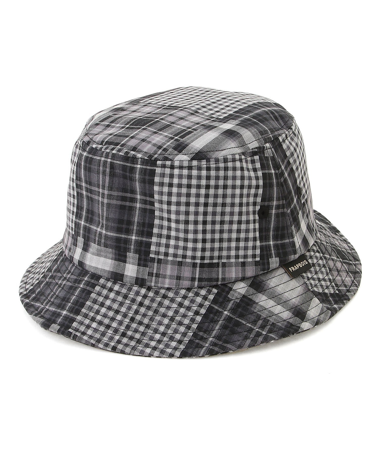 【SALE／50%OFF】FRAPBOIS チェックチェックバケット フラボア 帽子 ハット グリーン グレー