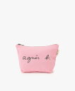 agnes b. VOYAGE ロゴプリント ポーチ (YAS18-03) アニエスベー 財布・ポーチ・ケース ポーチ ピンク【送料無料】