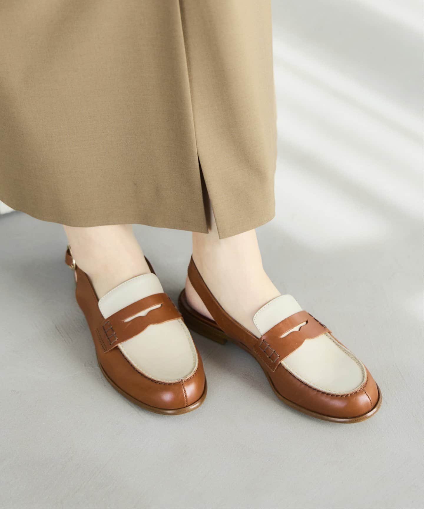 IENA PASCUCCI/パスクッチ バックストラップローファー イエナ シューズ・靴 ローファー ブラウン ブラック【送料無料】のサムネイル