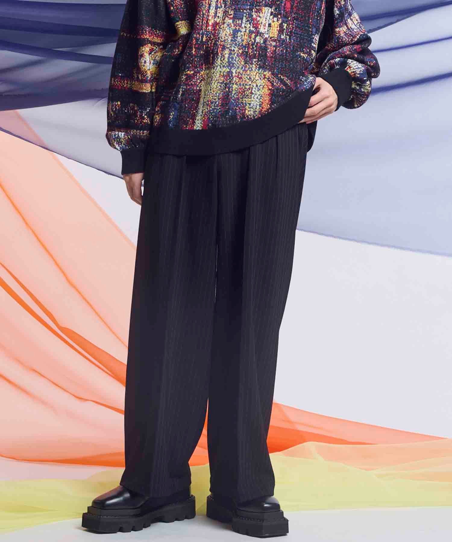 MAISON SPECIAL 【Italian Dead Stock Fabric】Two-Tuck Wide Pants メゾンスペシャル パンツ スラックス・ドレスパンツ ベージュ ブラック グリーン ネイビー【送料無料】