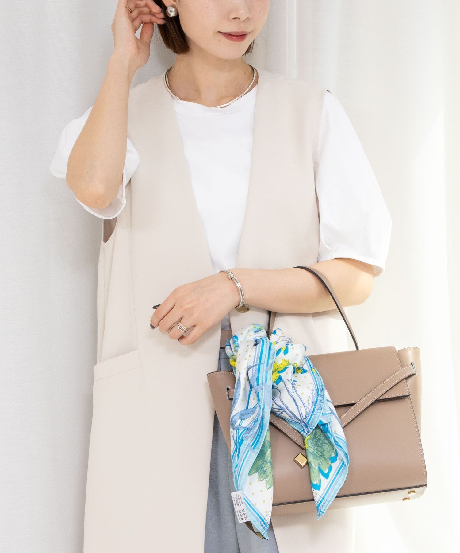 【SALE／40%OFF】NOLLEY'S プレミアムスムース5分袖プルオーバーカットソー ノーリーズ トップス カットソー・Tシャツ ホワイト ベージュ ネイビー ピンク【送料無料】のサムネイル