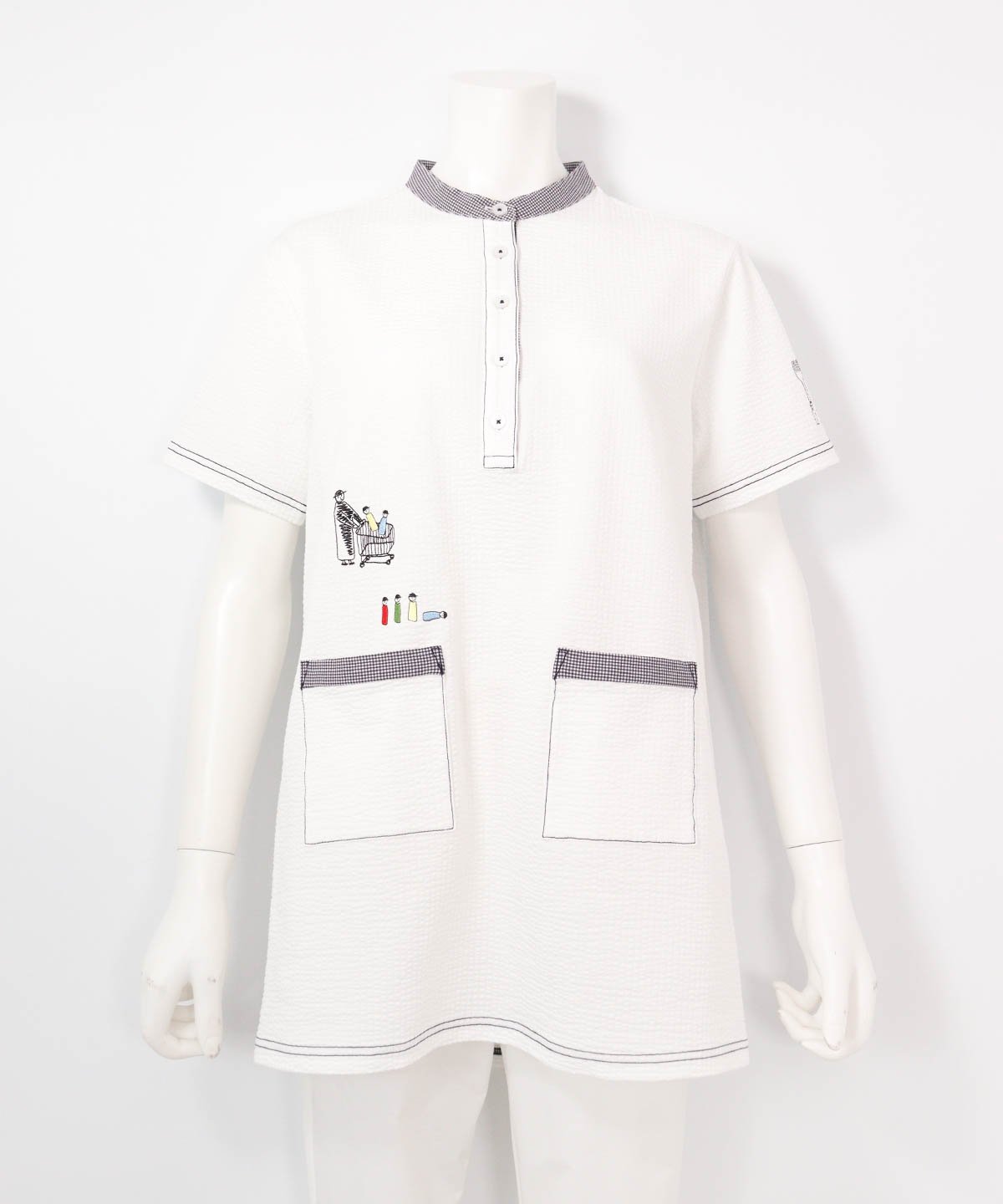 Picone Club 【ピッコーネクラブ公式】サッカー地速乾チュニック ピッコーネクラブ トップス カットソー・Tシャツ ネイビー ホワイト【送料無料】