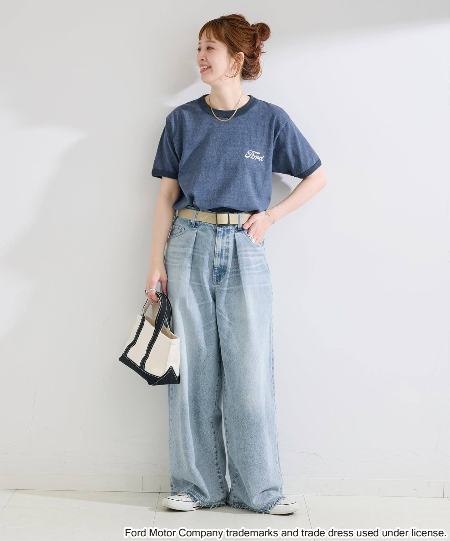 GOOD ROCK SPEED / グッドロックスピード Ford Ringer Tshirt ベーセーストック トップス カットソー・Tシャツ ネイビー